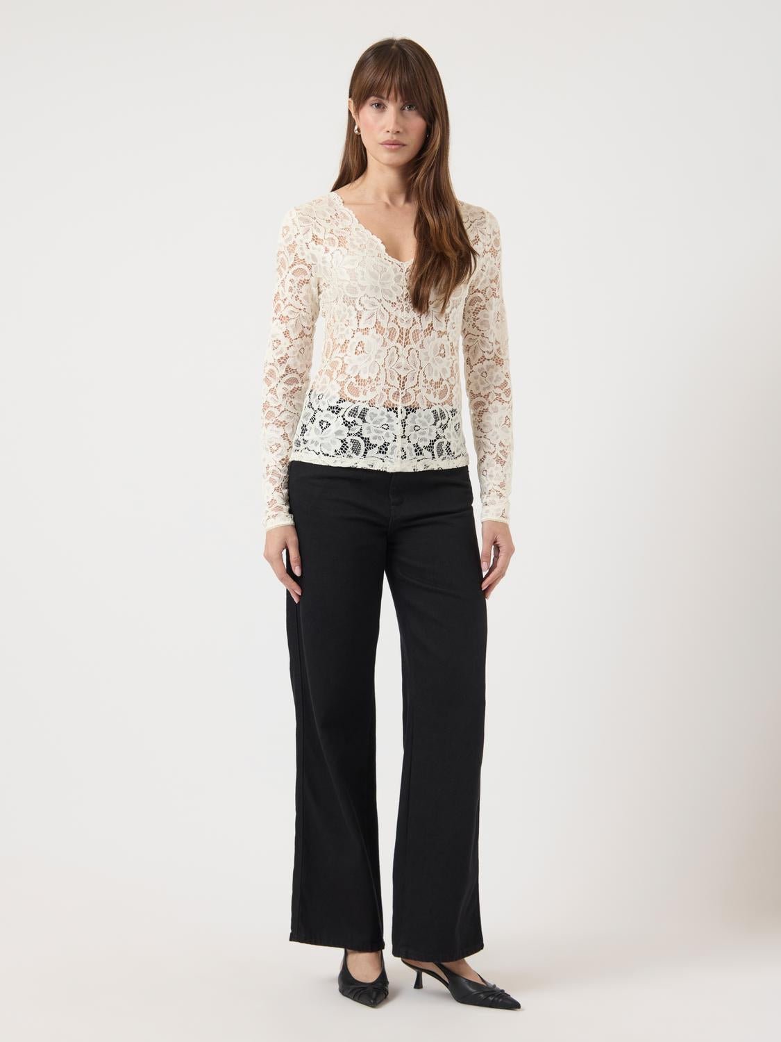 YASLACEY Top - Pristine - VERO MODA & VILA Bergvik